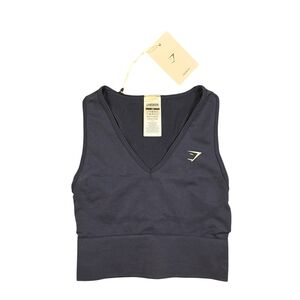 Gymshark Navy Performance Tagged Sports Tank